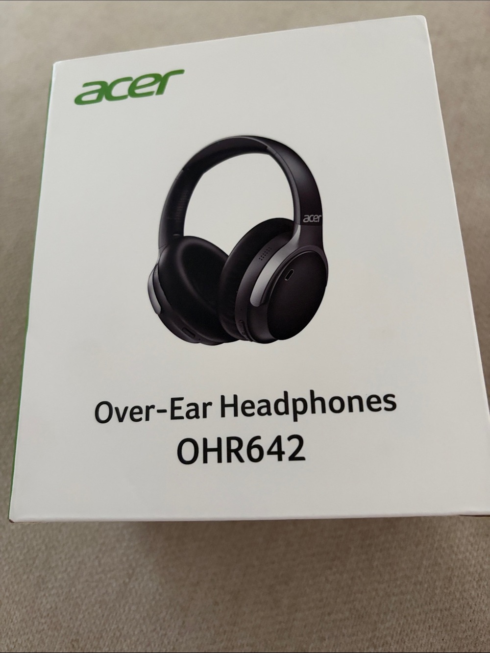 Acer OHR642 Wireless Over-Ear Headphones — Black
